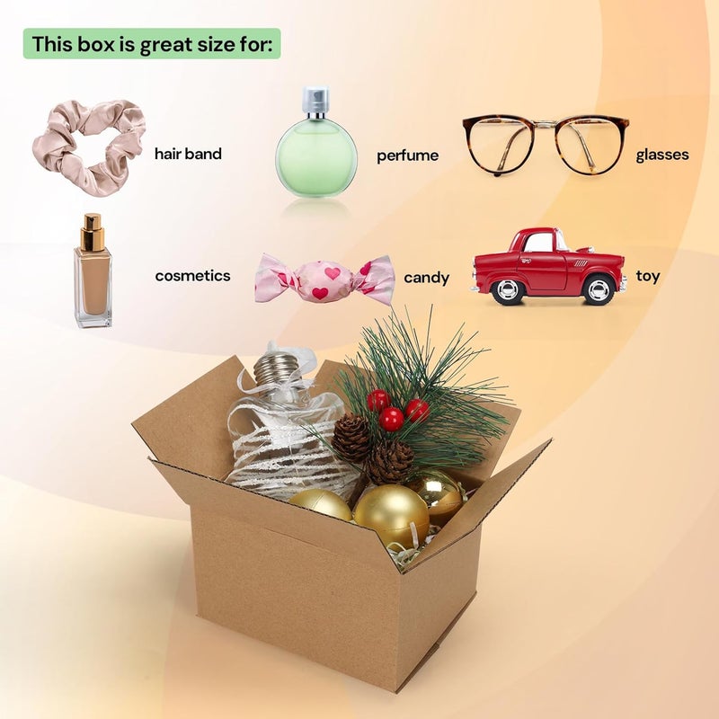 ZBEIVAN Shipping Boxes Mailers 5x4x3 inches Corrugated Cardboard Small Packing Kraft Moving Mailing Box, Pack of 40 - Image 5